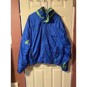 Edelweiss Skiwear Mens XL Ski Snowboard Snow Jacket Blue Vintage 90's Blue